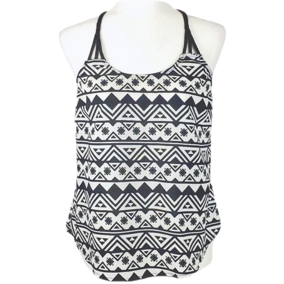 E Hanger M black white geometric tank top medium - Picture 1 of 5